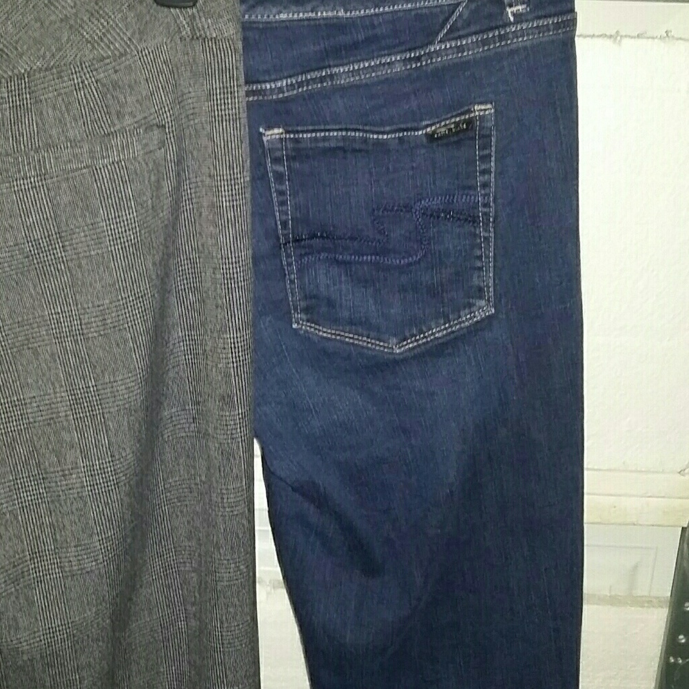 White House /Black Market slacks 6, jeans 8R